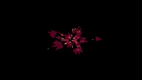 Dynamic animated spark burst effect with glowing red and yellow elements on.. 스톡 동영상 348191803