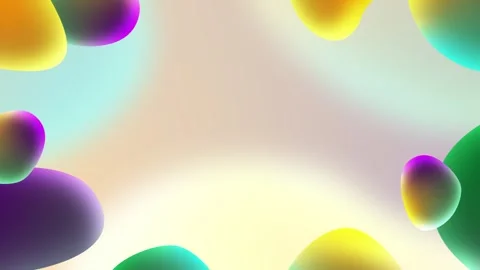 Dynamic animated wallpaper of fluid liquid shapes in soft pastel colors Stock-Footage 282787156