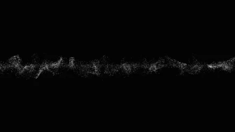 Dynamic animated white swirl wave particle or particular motion Stock Footage 147526052