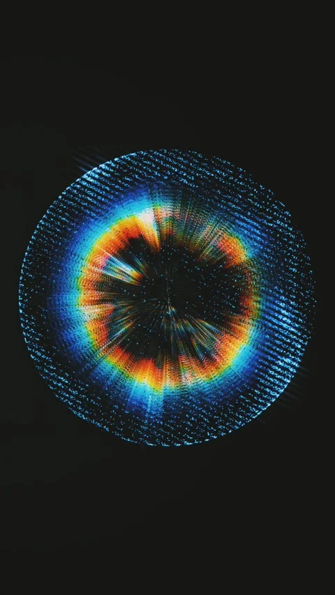 Dynamic animation of a blue sphere of particles forming straight lines Stock Footage 315272130