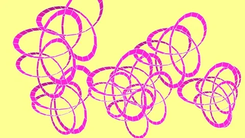 Dynamic animation captures a series of interconnected Stock Footage 337755942