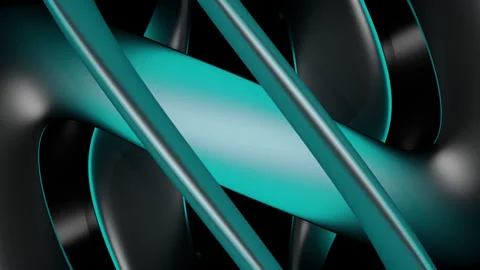 Dynamic animation clip showcasing a beautiful liquid glass swirling torus. Stock Footage 335097036