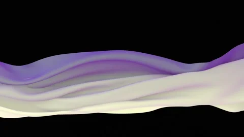 Dynamic animation of fabric on a black background. Stock Footage 227345880