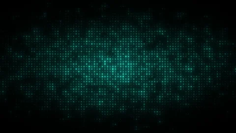 Dynamic animation of flashing binary digits particles pattern. Seamless loop 스톡 동영상 148698358