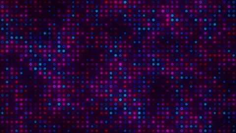 Dynamic animation of flashing binary digits particles pattern. Seamless loop  스톡 동영상 155944315