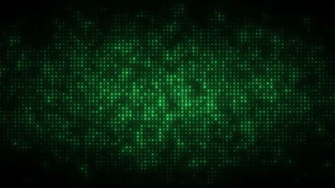 Dynamic animation of flashing binary digits particles pattern. Seamless loop 스톡 동영상 156821839