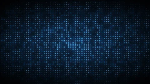 Dynamic animation of flashing binary digits particles pattern. Seamless loo.. 스톡 동영상 268330837