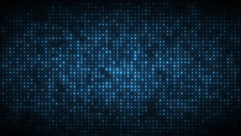 Dynamic animation of flashing binary digits particles pattern. Seamless loo.. 스톡 동영상 273835177