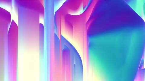 Dynamic animation in holographic colour ... | Stock Video | Pond5