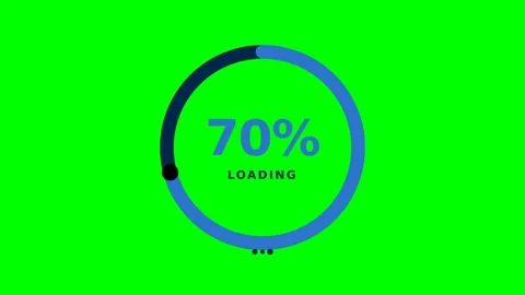 Dynamic Animation of Loading Progress in Motion with Circular Percentage In.. Stock-Footage 336611645