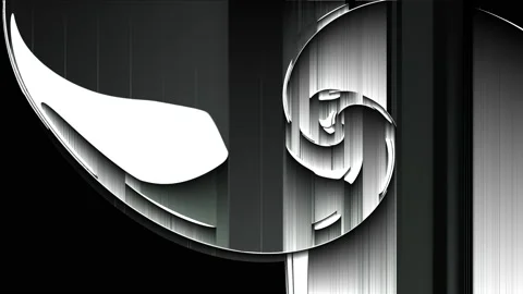 Dynamic animation in monochrome colour with pixel sorting effect Stock Footage 190001457