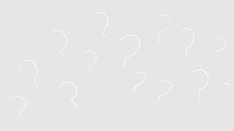 Dynamic animation of question marks on a black background. Stock Footage 314053560