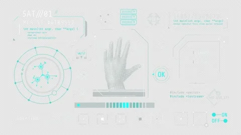 Dynamic animation on the theme of computer security. Stock Footage 236024134