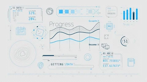 Dynamic animation on the theme of getting geolocation data. 库存影片 236266631