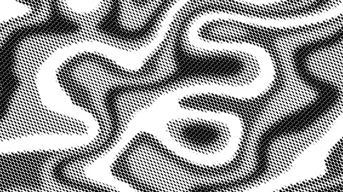 Dynamic animation using halftone pattern of curved lines Stock Footage 314243082