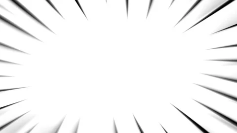 Dynamic Anime Speed Lines Fast Movement Effect on White Stock Footage 331411648