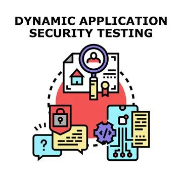 Dynamic application security testing process for cybersecurity 库存插图