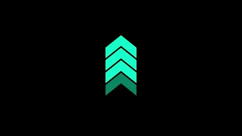 Dynamic Up Arrow Icon Animation – Smooth Motion Graphic Stock Footage 282577215