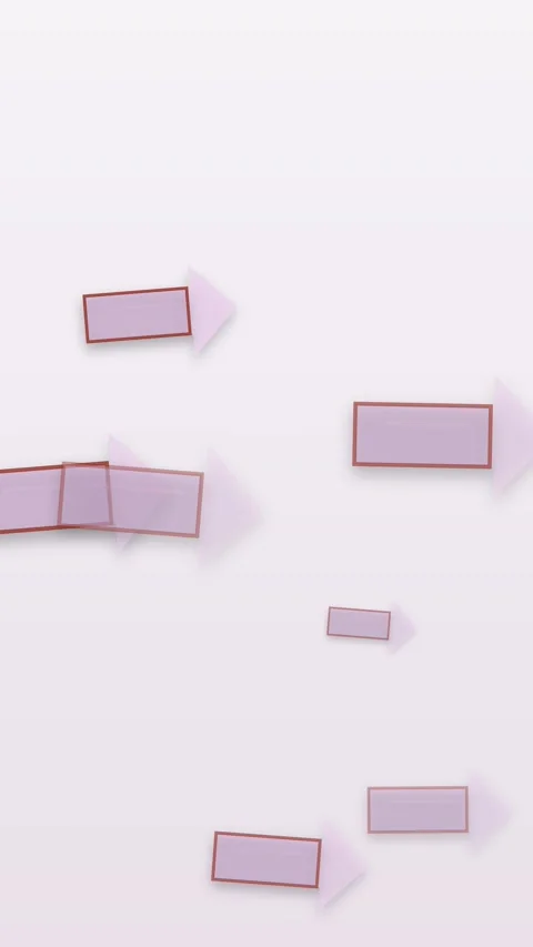 Dynamic arrows illustrate direction and movement on a clean white background Stock Footage 327625899