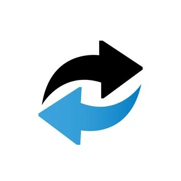 Dynamic Arrows Loop Reload Refresh Cycle Symbol Stock-Illustration