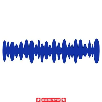 Dynamic Audio Patterns  Equalizer Effect Vector Ensemble Stock Illustration