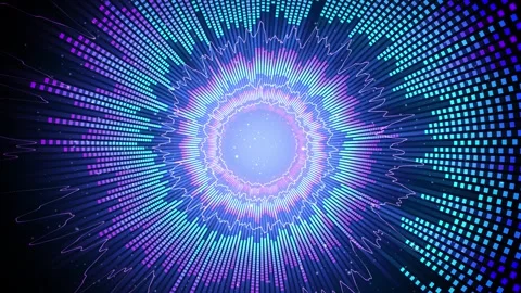 Dynamic Audio Spectrum Background Stock Footage 348019203