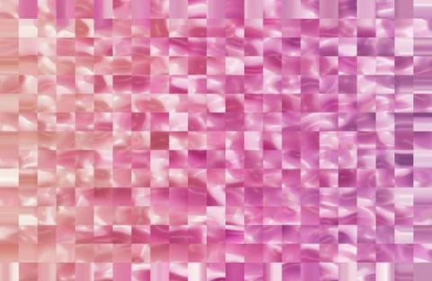 This dynamic backdrop features a glossy pink-purple gradient with mosaic text Stock Photos