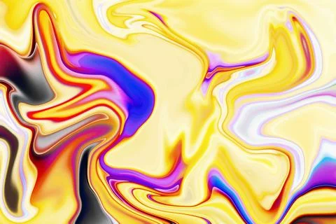 Dynamic backdrop with fluid art texture abstract backdrop with swirling pai.. Stock Illustration