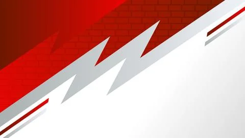 Dynamic Background Abstract Design with Red White Accents and Zigzag Motif Stock Illustration