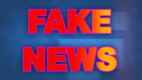 Dynamic background animation of the Fake News title page Stock Footage 95771997