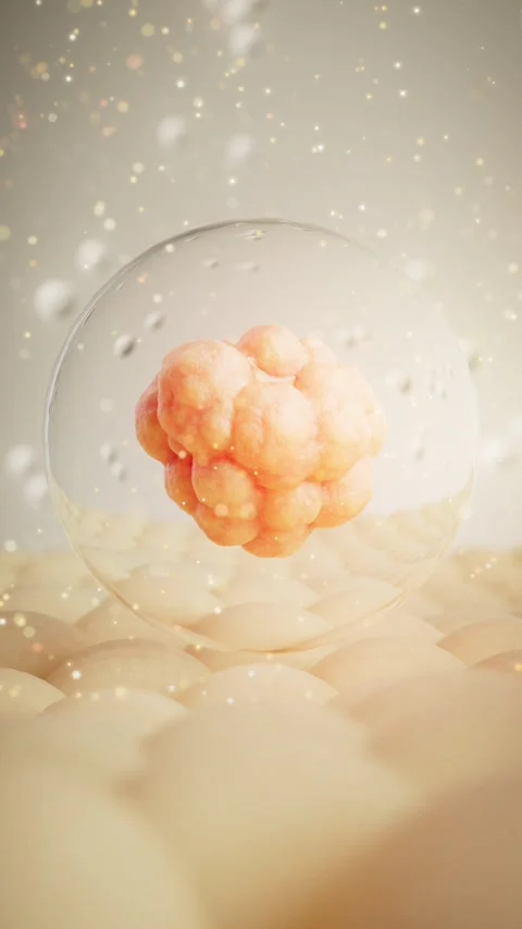 The dynamic background of cells from a microscopic perspective Stock Footage 320873791