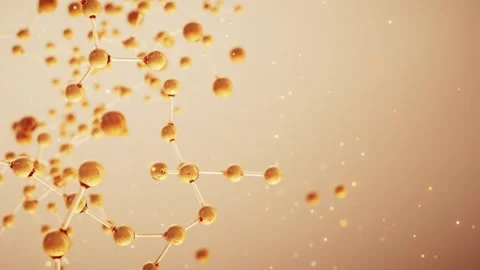 Dynamic background cycling of molecular structure Vídeo Stock 335131537