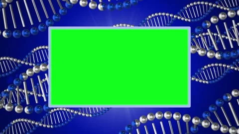 Dynamic background design featuring DNA strands and customizable green spac.. Stock Footage 332846653