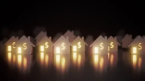 Dynamic background of the financial and real estate concepts Видео 334029068
