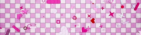 Dynamic background of geometric shapes playing in a loop Vídeo Stock 340124726