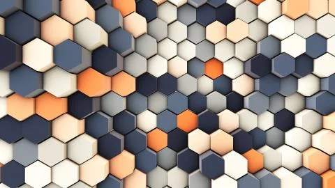 Dynamic background from hexagonal pipes 스톡 일러스트