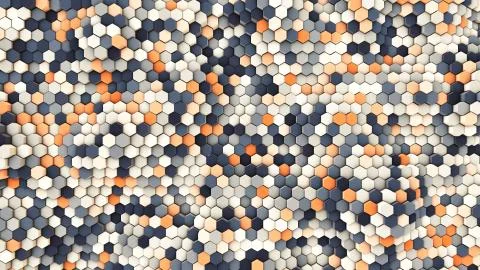 Dynamic background from hexagonal pipes 스톡 일러스트