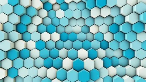 Dynamic background from hexagonal pipes 스톡 일러스트