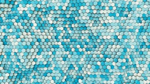 Dynamic background from hexagonal pipes Illustrazione stock