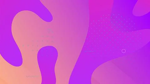 Dynamic Background. Minimal Design. Flat Creative Template. Wavy Stock Illustration