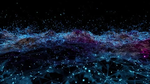 Dynamic Background of Particles Stock Footage 308244540