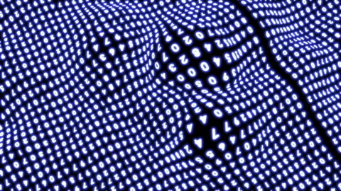 Dynamic background of random numbers in blue Stock Footage 160677255