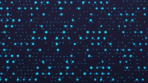 Dynamic background of red dots on dark surface for visual Stock Footage 338204813