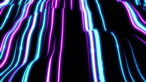 Dynamic background of smoothly moving lines on a black background Stock Footage 160943610