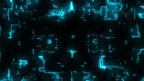 Dynamic background on the theme of technology. Stock Footage 165779852