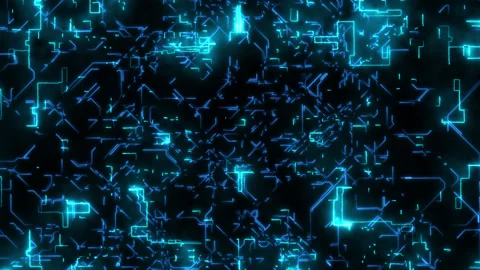 Dynamic background on the theme of technology. Stock Footage 165779871