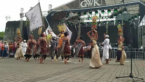 A dynamic Balinese dance performance-0216 (2)(29) Stock Footage 302236406
