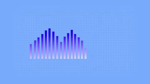 Dynamic bar chart animation displaying financial growth over time, evolving.. Stock Footage 339751613