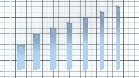 Dynamic Bar Graphs for Business Reports and Statistical Analysis Stock Illustration