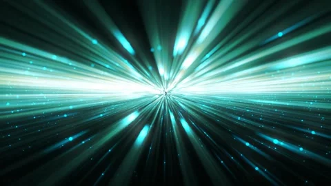Dynamic beams of light radiate outward, creating a mesmerizing spectacle Stock Footage 302261365
